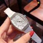 Replica Franck Muller Vanguard Iced Out Watches Lady Size
